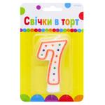 Свеча для торта Party Favors Цифра 7