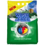 Пральний порошок Wash&Free Гірська свіжість 2,4кг