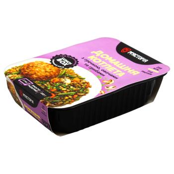 Myastoriya Homemade Cutlet with Buckwheat, Vegetables and Mushrooms 350g - buy, prices for COSMOS - photo 1