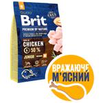 Корм сухий Brit Premium з куркою для цуценят середніх порід 3кг