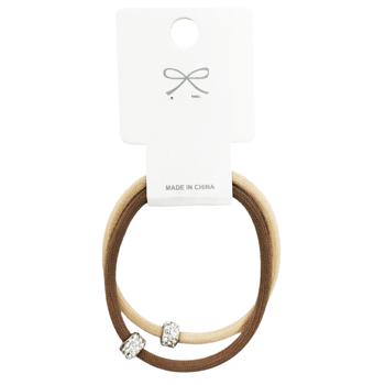 Hair Elastic Band with Decor 2pcs 3151-9 - buy, prices for - photo 2