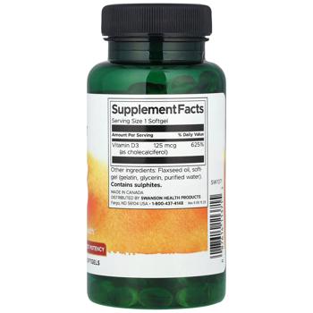 Swanson Vitamin D3 5000 IU 250 softgels - buy, prices for Biotus - photo 2