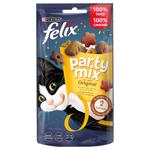 Felix Party Mix Original Cat Snack with Chicken, Liver and Turkey 60g