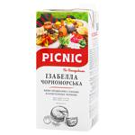 Вино Picnic Изабелла Черноморская По-Бессарабски красное полусладкое 9-12% 1л