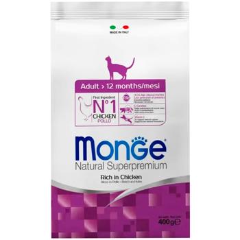 Корм сухой Monge Adult с курицей и рисом для кошек 400г - купить, цены на MasterZoo - фото 1