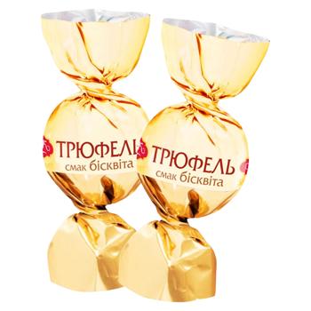 Цукерки АВК Трюфель Бісквіт 1кг - купити, ціни на Grono - фото 1