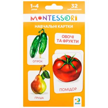 Dodo Montessori Vegetables and Fruits Educational Card Set - buy, prices for COSMOS - photo 2