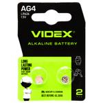 Videx Alkaline Battery AG4 LR626 2pc