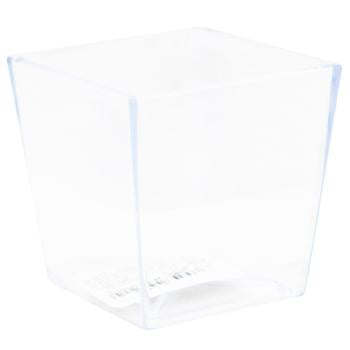 Flowerpot Square 65mm transparent - buy, prices for - photo 3