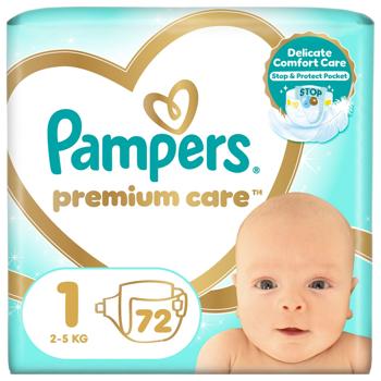 Pampers Premium Care Newborn Diapers 1 2-5kg 72pcs - buy, prices for - photo 2
