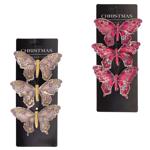 Набір метеликів Koopman на кліпсі 12см 3шт в асортименті