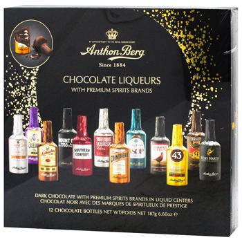 Цукерки Anthon Berg Chocolate Liqueurs шоколадні з лікером 187г