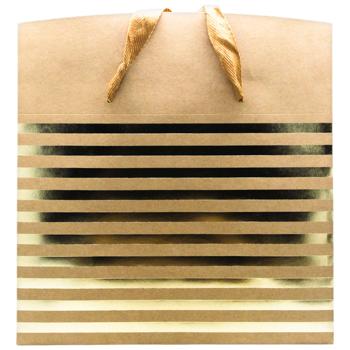 Пакет подарочный бумажный 18*12*9см 716S-5985 - купить, цены на КОСМОС - фото 5