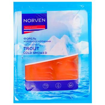 Norven Cold Smoked Sliced Trout 120g - buy, prices for Ideal - photo 1