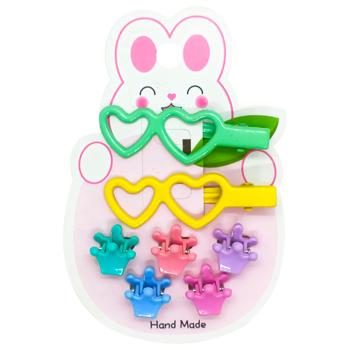 Children's Hair Clips Bunny Mix 7pcs - buy, prices for Chudo Market - photo 1