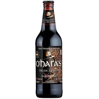 O'Hara's Irish Stout Dark Filtered Beer 4.3% 0.5l
