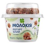 Molokiya White Yogurt + Popcorn in Caramel with Cocoa 2.5% 162g