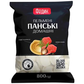 Пельмені ФЕДИК Панські з ялович. та свин. / 800г - купить, цены на Торба - фото 1