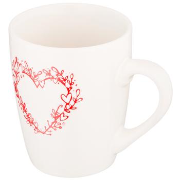 Ardesto Heart AR3467W Ceramic Cup 320ml - buy, prices for Supermarket "Kharkiv" - photo 2