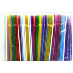 KTA Assorted Corrugated Cocktail Straws 21cm 1000pcs