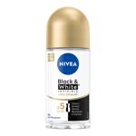Антиперспірант кульковий Nivea Black&White Invisible Гладкий шовк 50мл