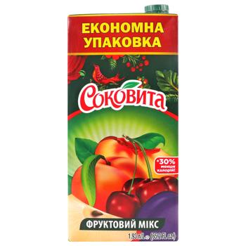 Напій соковий Соковита фруктовий мікс освітлений пастеризований 1.93л - купить, цены на Auchan - фото 3
