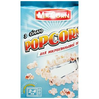 Попкорн Mr'Corn с солью для микроволновой печи 90г