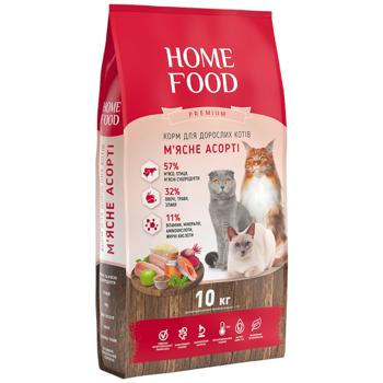 Home Food Dry Food with Assorted Meats for Adult Cats 10kg - buy, prices for MasterZoo - photo 1