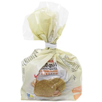Auchan Stroopwafel Waffles with Caramel Filling 231g - buy, prices for Auchan - photo 1