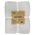 Плед Ardesto Pique 220х230см світло-сірий