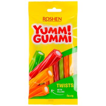 Конфеты Roshen Yummi Gummi Twists желейные 70г - купить, цены на КОСМОС - фото 1