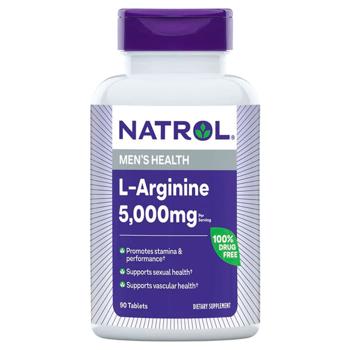 L-аргінін Natrol 5000мг 90 таблеток