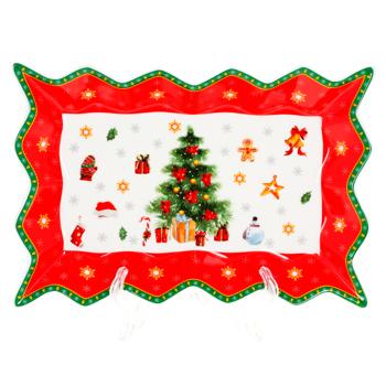 Bona Di Festive Flair Rectangular Porcelain Figured Dish 25cm - buy, prices for WINETIME - photo 1