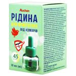 Рідина від комарів Auchan для фумігатора 45 ночей 30мл