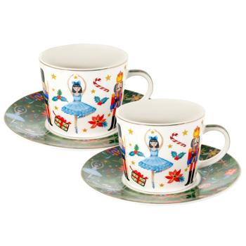 Lefard Green Christmas Tea Set 4 items 250ml