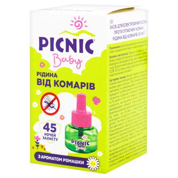 Жидкость Picnic Baby от комаров детская 45ночей 30мл - купить, цены на Auchan - фото 1