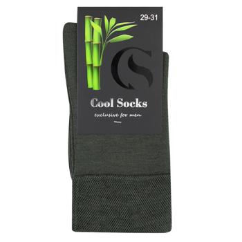 Шкарпетки чоловічі хакі Cool Socks 29-31 розмір