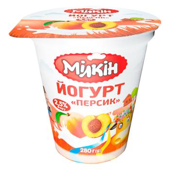 Milkin Peach Yogurt 2.5% 280g