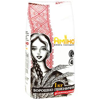 Борошно Аміна пшеничне цільнозернове 1кг - купити, ціни на КОСМОС - фото 2