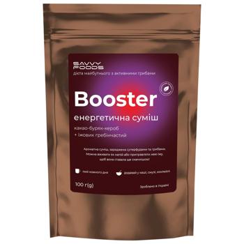 Бустер Savvy Foods енергетична суміш Какао, буряк, та їжовик гребінчастий 100г  - купить, цены на Grono - фото 1