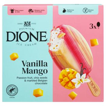 Dione Ice Cream with Mango, Passion Fruit, and Chia Seeds, 90ml - buy, prices for COSMOS - photo 1