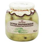 Огірки Dworek мариновані консервовані пастеризовані 700г