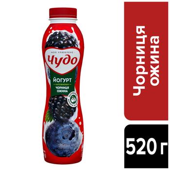 Chudo Blueberry-Blackberry Yogurt 2.5% 520g - buy, prices for NOVUS - photo 3