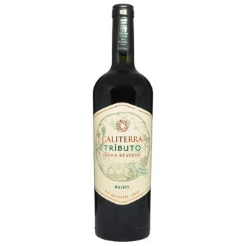 Вино Caliterra Tributo Gran Reserva Malbec красное сухое 13,5% 0,75л - купить, цены на КОСМОС - фото 1