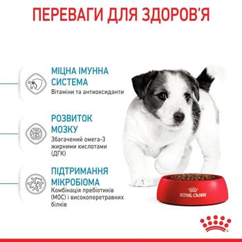 Набір корму Royal Canin Mini Puppy для цуценят малих порід cухий 2кг + вологий 4шт х 85г - купити, ціни на MasterZoo - фото 4