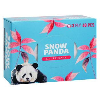 Snow Panda Extra Care Cosmetic Napkins 3-layer 60pcs - buy, prices for Vostorg - photo 3