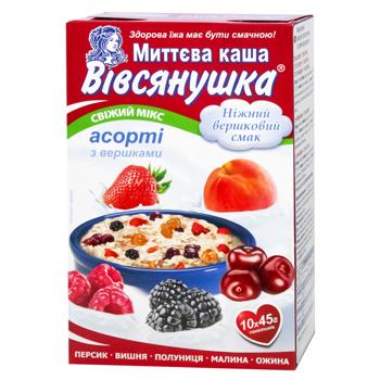 Vivsyanushka Assorted Instant Porridge with Cream 45g x 10pcs - buy, prices for NOVUS - photo 1