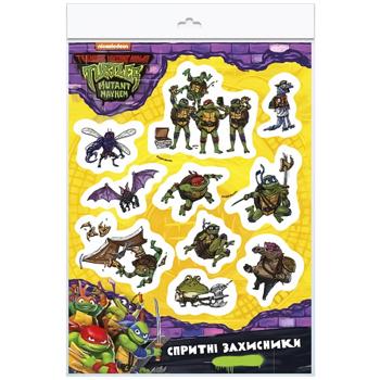 Наклейки Teenage Mutant Ninja Turtles Шустрые защитники 15х20см
