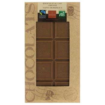 Шоколад молочний Bovetti органічний 100г - купити, ціни на КОСМОС - фото 1