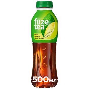 Чай холодный черный Fuzetea Лимон и лемонграсс 0,5л